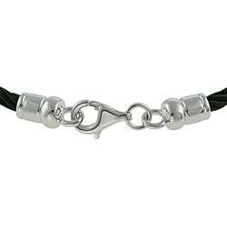 Maddy Emerson Couture Black Steel Diamond Cable Bracelet   