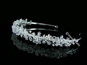 Handmade Bridal Wedding Crystal Rhinestone Beads Headband Tiara VH21 