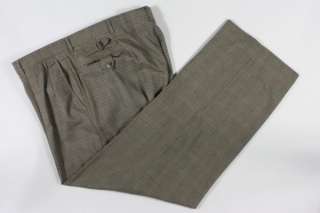 Vtg Polo Ralph Lauren Brown Houndstooth Pants 40 x 30  