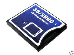 SDHC/SD to Compact Flash CF Card Adapter for Canon 5D  