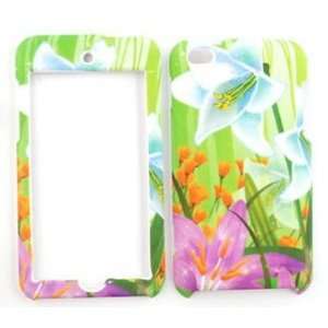  Apple iPod Touch 4 (iTouch) Two White Lilies Hard Case 
