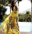 Nwt Womens Chic BOHO Exotic Chiffon Leopard Prints Maxi Long Dress 