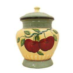   Apple Collection 4 Piece Hand Painted Canister Set  