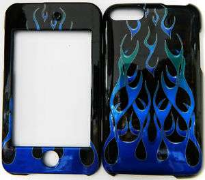 For Ipod Touch 2nd 3rd GEN HARD CASE COVER BLUE FIRE  
