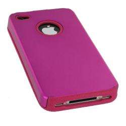 rooCASE iPhone 4 Pink Aluminum Feel Case  
