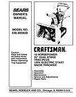 ZZA  Craftsman 32 DUAL STAGE SNOW THROWER manual Model # 536 