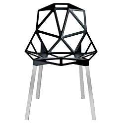 Black Fractal Side Chairs (Set of 2)  