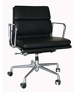 Adjustable Rolling Leather Office Chair  