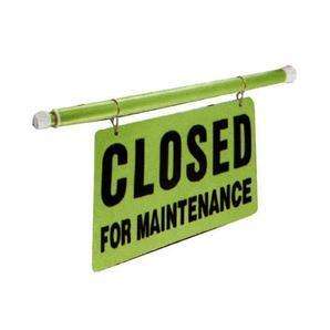CLOSED FOR MAINTENANCE Doorway Sign Restroom Cleaning  