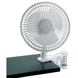 Lasko 6 inch 2 speed White Clip Fan  