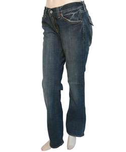   Jeans Socialite Womens Ultra Low Rise Super Slim Fit Flare Jeans