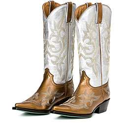 Lane Womens Lucky Coins Cowboy Boots  