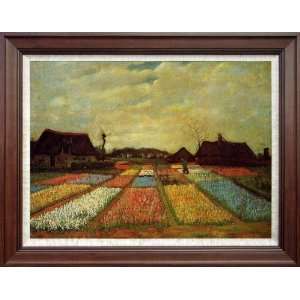  Hand Painted Oil Painting Vincent Van Gogh Bulb Fields   Free 