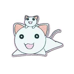  Azumanga Daioh Patch   White Cats (Iron On) Toys & Games