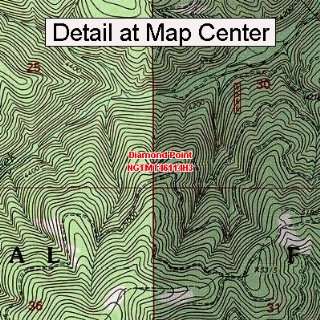  USGS Topographic Quadrangle Map   Diamond Point, Montana 