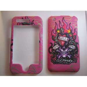 Ed Hardy Love Kills   Pink   iPhone 3 3G Faceplate Case Cover Snap On