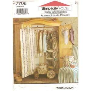   House Closet Accessories (Pattern #7708) Arts, Crafts & Sewing