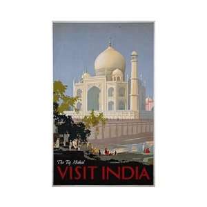 William Spencer Bagdatopoulus   Visit India, The Taj Mahal Giclee 