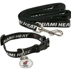  Miami Heat Dog Collar & Leash Set