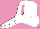 white pickguard fits early 70 fender musicmaster bass expedited 