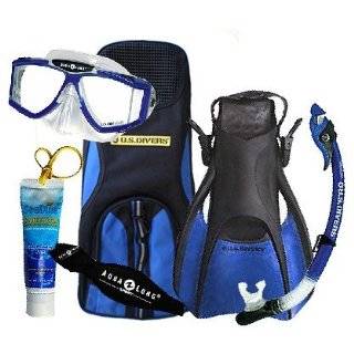 Body Glove Mask Snorkel Fin Set with Bag Package for Snorkeling 