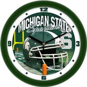  Michigan State University Glass Wall Clock Sports 