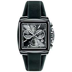 ESQ by Movado Mens Swiss Chronograph Black Bracer Watch   
