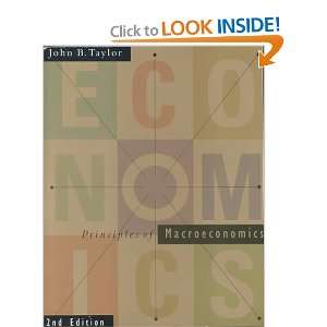  Principles of Macroeconomics (9780395943502) John B 
