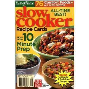  Taste of Home Slow Cooker Recipe Cards March 2006 Various 
