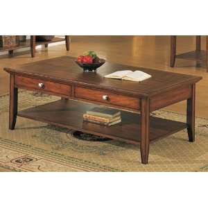  Cherry Coffee Table W/ 2 Drawers by Winners Only 