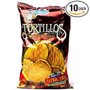 Granny Goose Tortillos Barbecue Flavored Corn Snacks 160g (Pack of 10)