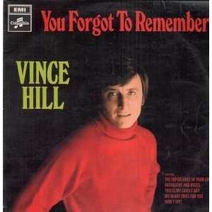  YOU FORGOT TO REMEMBER LP (VINYL) UK COLUMBIA VINCE HILL 