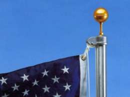 25 foot Aluminum Flagpole, Commercial Quality  