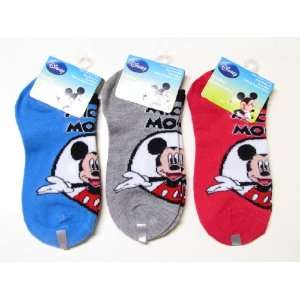  3pk Disney Mickey Mouse Anklet Socks Size 6   8 (Shoe Size 