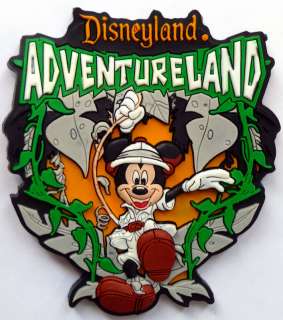 Disneyland ADVENTURELAND Jungle Mickey Fridge Magnet  