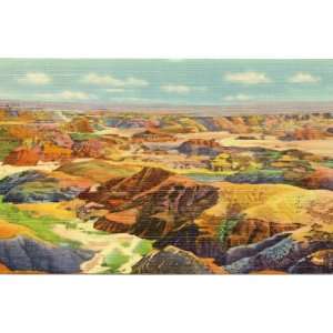   1940s Vintage Postcard The Painted Desert   Arizona 
