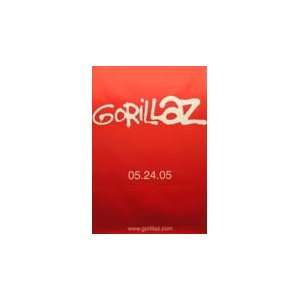  Gorillaz   Demon Days   Red Poster 25x37 Everything 