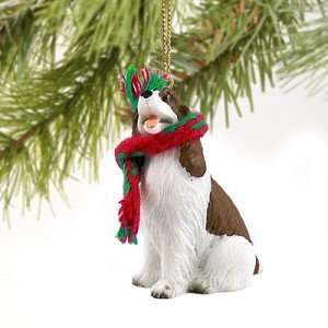  Springer Spaniel Miniature Dog Ornament   Liver & White 