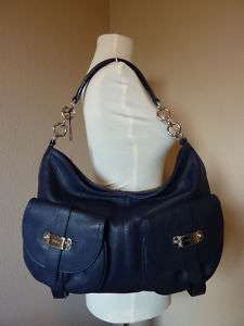 NWT FURLA Midnight Blue Leather Olimpia Hobo Bag $645  
