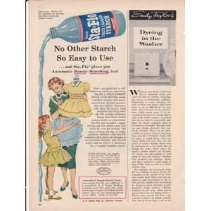  Sta Flo Liquid Laundry Starch 1957 Original Vintage 
