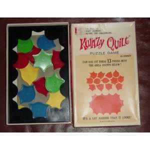  1972 Kwazy Quilt Puzzle Game Toys & Games
