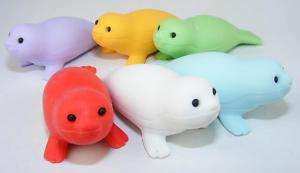 Iwako Japanese Puzzle Eraser Seal Animal Color Choice  
