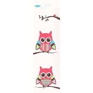 Belly Owl Growth Chart Wall Decal 