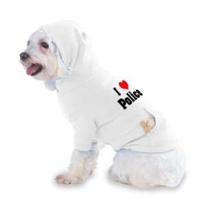  I Love/Heart Police Hooded (Hoody) T Shirt with pocket for 