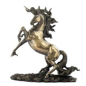 Rearing Unicorn Horse Fantasy Sculpture 