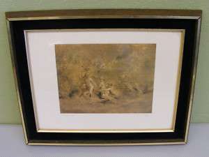 Vintage Framed Triumph Of Venus Picture Signed Rubens  
