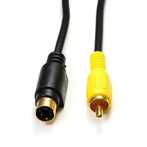  12ft S Video to 1 RCA Composite Video Cable Electronics