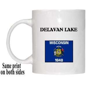  US State Flag   DELAVAN LAKE, Wisconsin (WI) Mug 