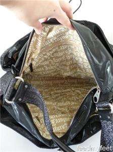Juicy Couture Black Stripe Sunset Tote Hobo Diaper Bag  