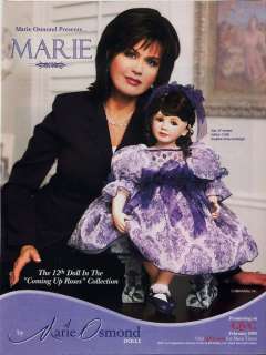 MARIE OSMOND Doll Collection COMING UP ROSES #12 Doll Mag 